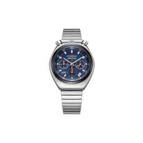 CITIZEN classic replica multi-function chronograph commuting Quartz Steel Strap men's watch blue dial AN3660-81L mėlyna