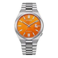 CITIZEN TSUYOSA series 50 meters waterproof mechanical movement Steel Strap men's watch orange dial NJ0151-88Z mėlyna