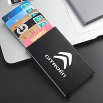 Smart Wallet Pouch ID Credit Card Holder Thin Aluminum Metal For Citroen C3 C4 X7 Xsara Picasso Crosser C-ELYSEE JUMPY NEMO VTS