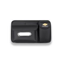 Car Visor Tissue Glasses Holder Leather Auto Sun Visor Organizer For Chevrolet Cruze Malibu Colorado Suburban Equinox Blazer juoda