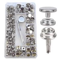 Stainless Steel Snap Button 15mm Size Marine Grade Boat Cover Snap Button Setting Tool Included 3/8