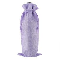 750ml Red Wine Burlap Linen Wedding Party Decoration Packaging Bag Wine Bottle Covers Champagne Pouch Wine Bags violetinė