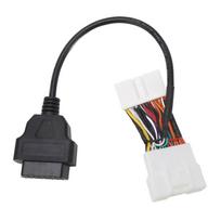 Nereikalaujantis laidų OBD2 diagnostikos adapterio laidas Transporto priemonės specifinis OBD2 skirstytuvas Transporto priemonės gedimų kodų skaitymas juoda