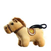 Steed Doll Pony Pendant Stuffed Zodiac Pony Figurine Adorable Plush Horse Keychain  Festive Decor raudona