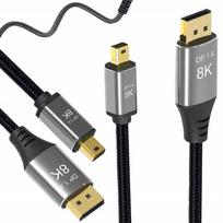 Kabel Mini Displayport Do Displaypo Dp 1.4 Pro 8K 4K 144 Hz Thunderbolt 2M