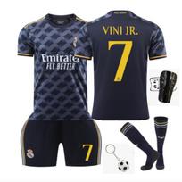 Real Madrid Vinicius Vaikų Futbolo Aprangos Rinkinys, Juodas, Poliesterio Sportinė Apranga 100-110 CM juoda