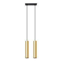 Lampa Wisząca Złota Tuba Podwójna Lagos 2Xgu10 10W Sl.1241 Sollux Lighting