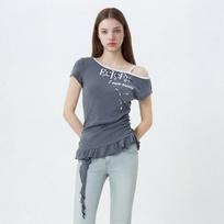 EgoisT Draped Jersey T shirT Es2ch460 WH/55