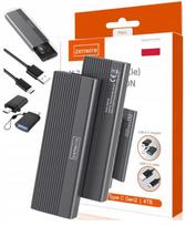 Obudowa Adapter Dysk Ssd M2 Nvme Pcie 2W1 Usb 3.2 Gen 2 Usb-C Kieszeń M.2