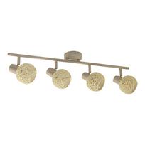 Lampa Sufitowa Nowoczesna Kaszmirowa Listwa Ozdobne Ruchome Reflektorki 4Xe14 10W Dex Milagro