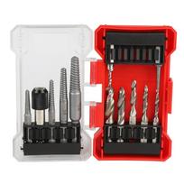 12Pcs/Set Hexagonal Shank Taps Drill Bit Set with Storage Box Anti-slip HSS Screw Tap Drill Bit Tap Extractor