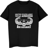 New Us Army 101st Airborne Air Assault Men T-shirt Fashion Cotton Short Sleeve T Shirt Hip Hop Tees Tops Harajuku Streetwear S įvairiaspalvis