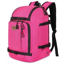 50L Ski Boot Bag Waterproof Adjustable Snowboard Boot Bag Versatile Large Capacity Snowboard Essentials rožinė raudona spalva