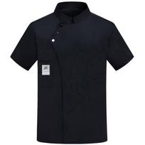 Professional Coat Men Short Sleeve, Breathable Jacket for Men, Kitchen Wear, Durable Shirt L juoda