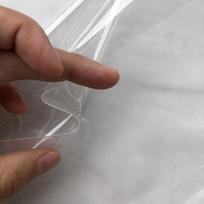 137*50cm PVC Ultra-transparent TPU Fabric Clothing Windbreaker Waterproof Thin Crystal Wrapped Plastic Cloth Fabric 0.23MM Thickness