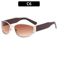 Latest y2k Alloy Steampunk Sun Glasses For Ladies For For Gents Luxury Designer Vintage Punk Sun Glasses Popular Hip Hop Trendy Eyeglasses As the picture