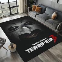 27 Style Terrifier Horror Movie Halloween Gift Area Rug Carpet for Living Room Bedroom Home Decor,kids Non-slip for Sofa Doormat 40x60cm( 15x23in )