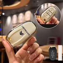 TPU automobilio nuotolinio valdymo pultelio dėklas apsauginis korpusas raktų pakabukas Citroen C1 C2 C4 C6 C3-XR Picasso Grand DS3 DS5 automobilių aksesuarams