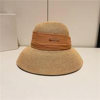Japanese Style Floppy Straw Hat Women - Foldable Wide Brim Sun Protection for Beach Vacation M(56-58cm)