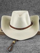 62cm large waisted cowboy hat, summer Sunscreen sun hat, foldable summer beach travel straw hat, large waisted men's hat M  57-58cm balta