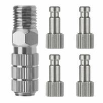 5Pcs Airless Air Gravity Model Airbrush Quick Disconnect Coupler Male Fitting 1/8 INCH Fitting Quick Release Fitting Adapter