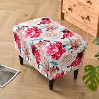 Bohemia Style Wing Chair Cover Stretch Spandex Armchair Cover Relax Sofa Slipcovers With Seat Cushion Covers Footstool Covers