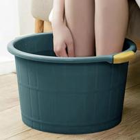 Foot Bath Basin Versatile with Handles Lightweight SPA Bucket Soaking Bucketmassage for tamsiai mėlyna spalva