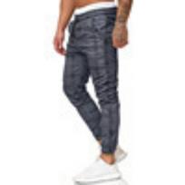 Men's Woven Cotton Herringbone Trousers S