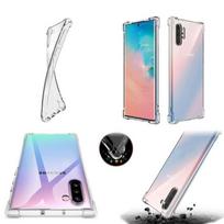 Shockproof Case - Samsung - Galaxy Note 10 - Silicone gel - Transparent - Reinforced corners skaidri