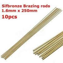 10 PCS Brass solution flux core fusible welding wire electrode tool 1.6MM x25CM 10Pcs-1.6mm x25cm