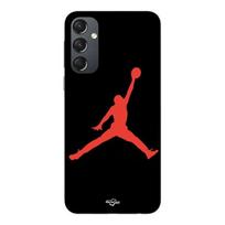 Case For Samsung Galaxy S25 FE Jordan logo 23 nike basketball color red Manacase juoda