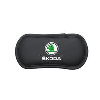 Automobilio odinė kelių pagalvėlė, pagalvėlė, šlaunų atrama, apsauginė pagalvėlė Skoda Octavia 2 3 Fabia Kamiq Kapoq Kodiaq A5 A7 Rapid SCALA Superb juoda