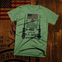Combat Vet t-shirt military Afghan Ranger 50 cal Infantry Tactical assault tee M
