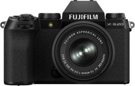 Fujifilm Mirrorless Digital Camera with Lens Kit Image Vlog 800 Shots Twice as Many as Previous Auto Subject Large Grip Bilingual Support X-S20 juoda