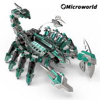 Microworld 3D Metalinis Gyvūno Dėlionė Raudonieji Velniai Skorpiono Modelio Rinkiniai Pasidaryk Pats Stalo Dekoracija Dėlionės Žaislai Gimtadienio Dovanos Suaugusiems