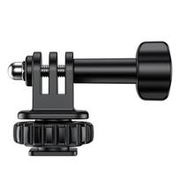 Action Camera Cold Shoe Mount Adapter With Cold Shoe 1/4 Screw Hole For Tripods DSLR Accessories 180Degree Adjustable 1