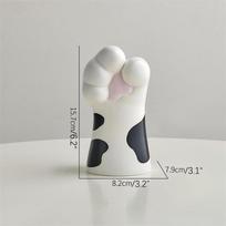 Cat Paw Vase Cute Cartoon Cat Claw Flower Vase Resin Craft Ornament Table Centerpiece Decor Modern Living Room Decoration