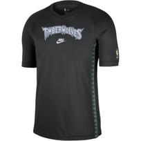Nike Dri-Fit Hardwood Classics Minnesota Timberwolves raidės logotipas apvaliu kaklu marškinėliai vyrams Viršutiniai drabužiai HQ6398-010 L