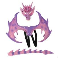 Mask for Kids, Dragon Costume, Halloween, Cosplay, Photo Props Costumes, Nightclubs, Stage rožinė