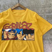 NEW GORILLAZ Band Tour Concert Heavy Cotton Yellow T Shirt S-5XL BT688 Unisex T-Shirt XXXL
