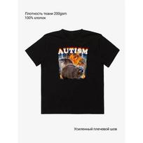 Autizmas Juokingas Hyrax Memas Marškinėliai Harajuku Vintažiniai Per dideli Marškinėliai Unisex Vasariniai Apvalios Kaklo Viršutiniai Marškinėliai Trumpomis Rankovėmis Vyriški Drabužiai Moteriški Vyriški Drabužiai 4XL