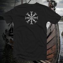 Aegishjalmur Aegishjalmr COTTON T-SHIRT Norse Viking Rune Saxon Ward Unisex T-Shirt XXXXL