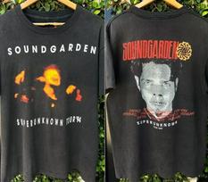 SOUNDGARDEN Grupės 90-ųjų Marškinėliai Retro Stiliaus 2 Pusės Juodi Unisex Marškinėliai S-5XL WA2334 Unisex Marškinėliai L