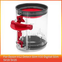 Dulkių surinktuvo Dyson V12 Detect Slim V10 Digital Slim SV18 SV20 belaidžiam dulkių siurbliui Talpyklės priedas Atsarginės dalys šviesiai pilka spalva