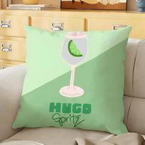 Hugo Spritz Cocktail Cushion Cover Soft Durable Reversible Pillow Cover Home  Car MultiScene Daily Comfort Pillowcase 30X30cm