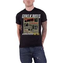 Guns N Roses Unisex Adult Lies Track List Back Print T-Shirt S juoda