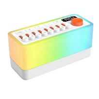 White Noise Sleep Sound Machine with 8 Nature Portable Bluetooth Speaker 12 Colors Night Li