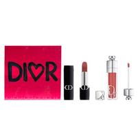 DIOR Lipstick Two-piece set: Blue Gold Lipstick #688 3.5g + Lip Plumping Gloss #018 6ml juoda