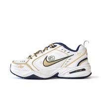 Nike Air Monarch 4 Slip Resistant Abrasion Resistant Low top Chunky Sneakers Unisex White Yellow 415445-102(Team676-) 44
