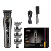 VGR Trimmer Professional Hair Clipper 9000 RPM Barber Hair Cutting Machine Cordless Haircut Machine LED Trimmer for Men with LED Digital Display V-299 juoda
